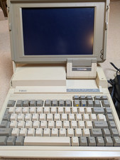 Vintage Toshiba T1600 Laptop System Unit PA8010U Dual Battery Portable Computer