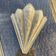 PLAQUE ART DECO NOVERDY  POUR APPLIQUE LUSTRE No Muller No Degué