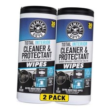 , Total Interior Cleaner  Protectant Canister Wipes, 60 30 Count Pack of 2 