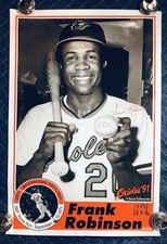 Baltimore Orioles FRANK ROBINSON 500 Home Run HR Poster 33”x22”