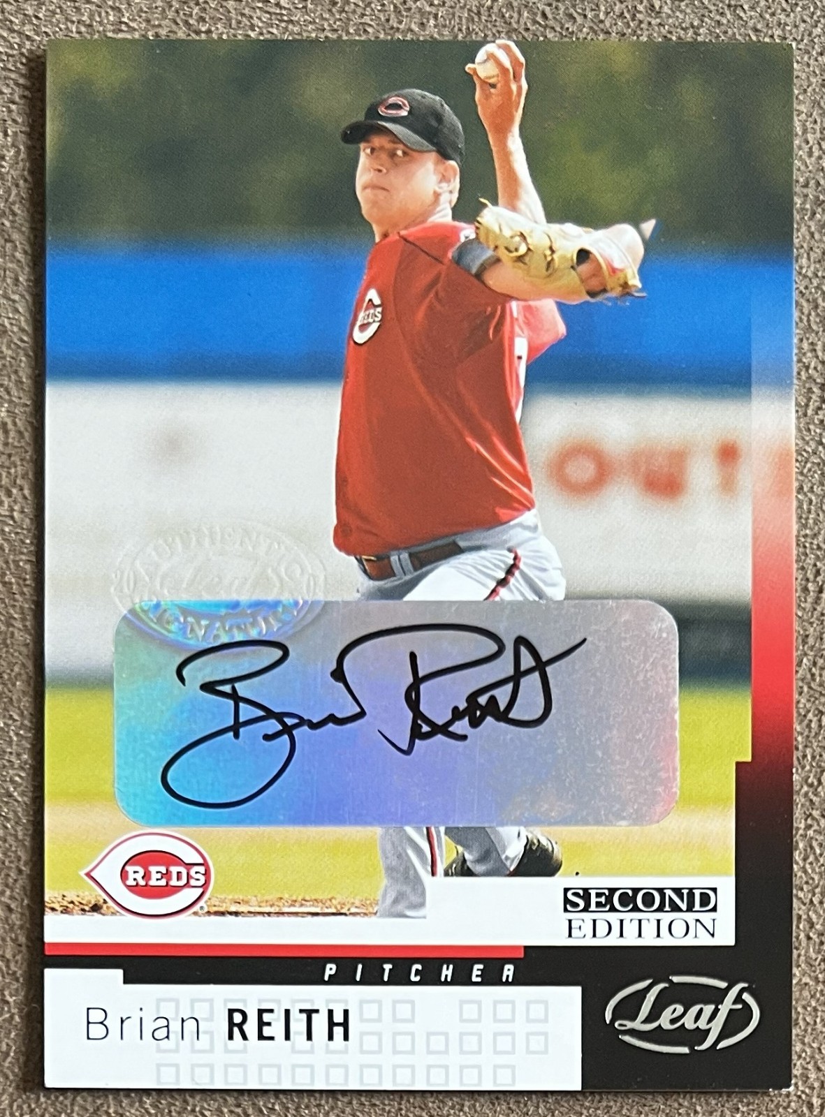 2004 Leaf Second Edition Autograph Brian Reith #125 Cincinnati Red Signature MLB