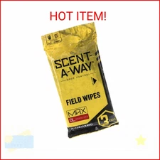 Hunters Specialties Scent-A-Way MAX Odorless Field Wipes - Scent Control Unscent