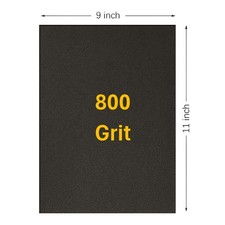 800 Grit Wet / Dry Sandpaper 9 in. x 11 in. Sheet 50 Sheets