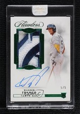 2022 Panini Flawless Rookie Emerald 5/5 Wander Franco #RPA-WF Patch Auto 07o4