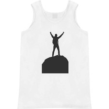 'Hiker Standing on Mountain' Adult Vest / Tank Top AV058647 