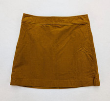 J. Crew Women's Corduroy Skirt Size 8 Mini Short Mustard Gold Yellow Preppy