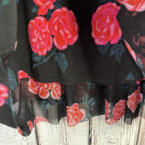 Matilda Jane Winter Blooms Babydoll Top Blouse Large Long Sleeve Floral Flowy - Picture 3 of 15