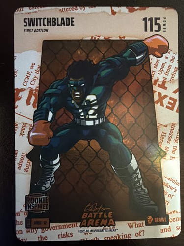 2026 Bo Jackson Battle Arena Switchblade Red Headline Battlefoil Brawl RHBF-12
