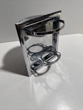 Vintage Hall Mack?? Spinning Wall Chrome Toothbrush Cup Soap Holder 