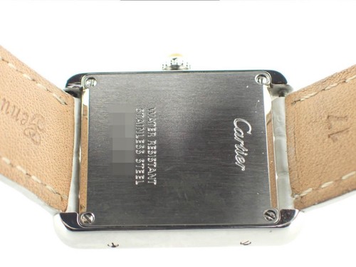 Cartier Tank Solo SM Quartz Orange Dial Limited Edition W1019455 Square Dial - Picture 9 of 13