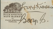 GEORGE GERSHWIN - AUTOGRAPH