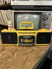 Sony CFS-930 Sports AM/FM Stereo Radio Cassette Corder Boombox - Yellow Vintage