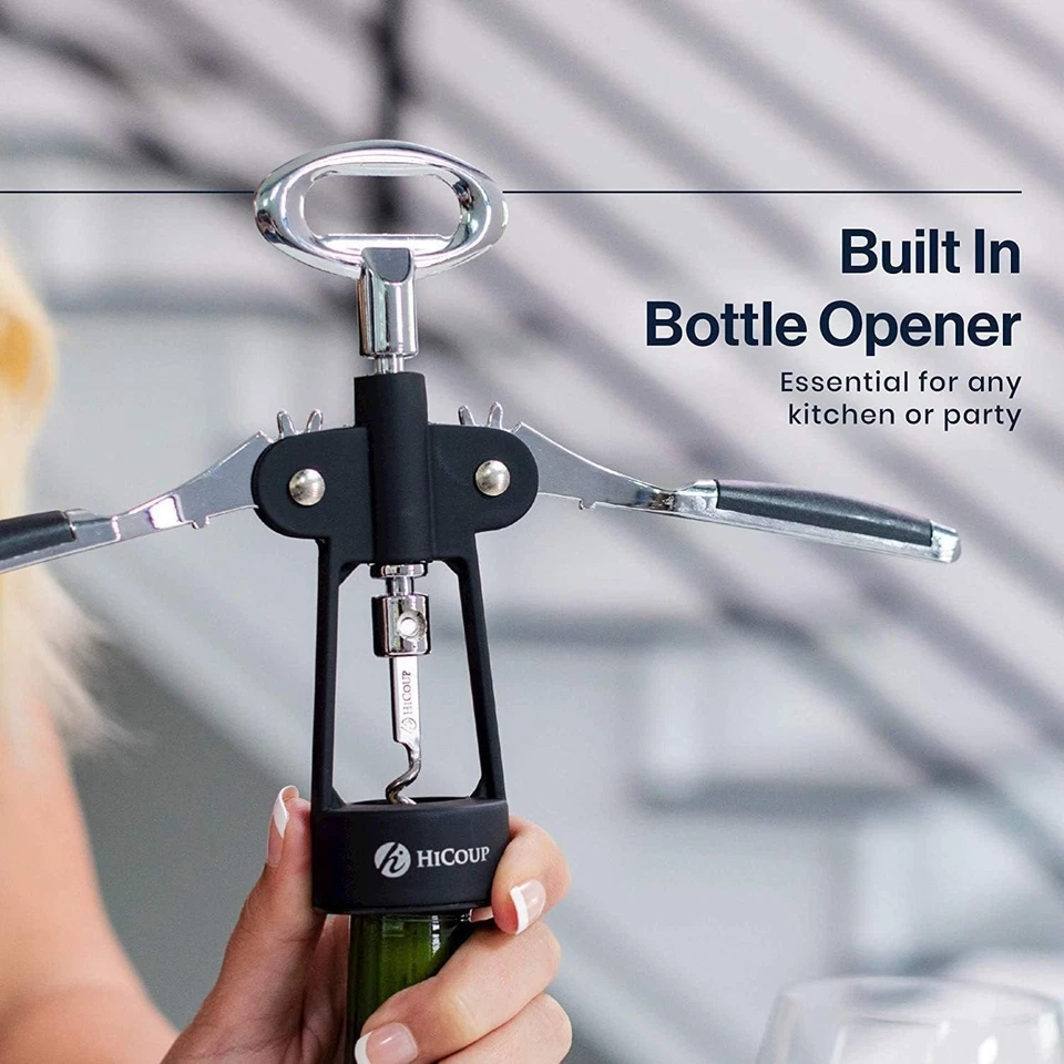 Wholesale deal 40 HiCoup Wing Corkscrews Heavy Duty Wine & Soda Bottle Openers - Image 3 of 4