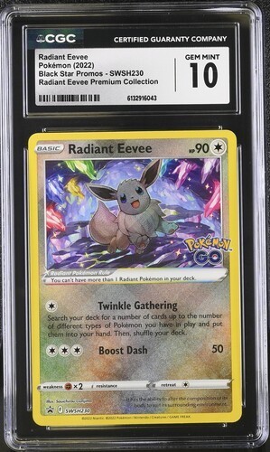 Radiant Eevee graded CGC 10 for sale on eBay