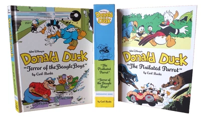 CARL BARKS DONALD DUCK PIXILATED PARROT & TERROR OF BEAGLE BOYS FANTAGRAPHICS - Image 1 of 4