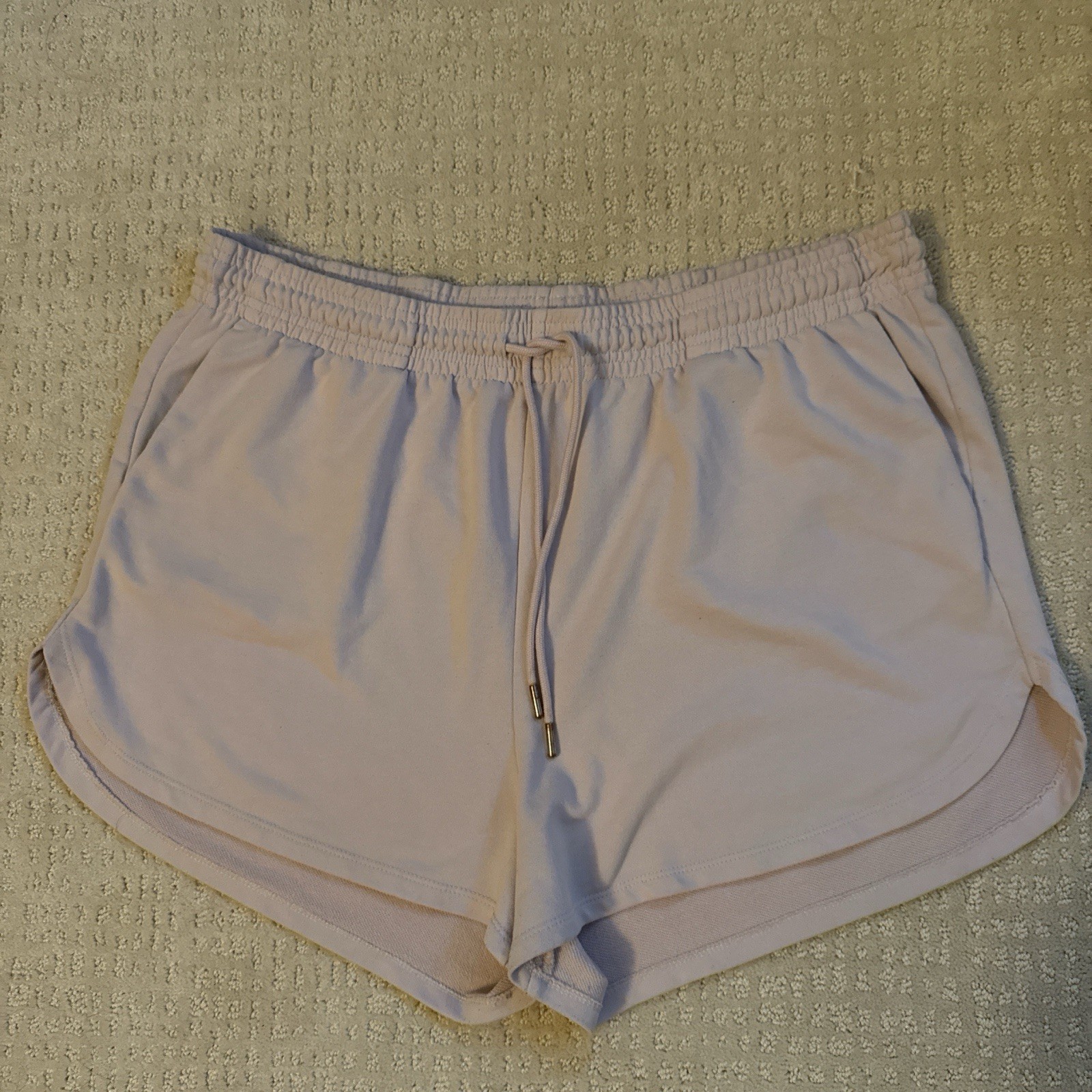 H&M Women’s Lilac Lounge Shorts Size XXL 2XL Elastic Waist Drawstring Pockets