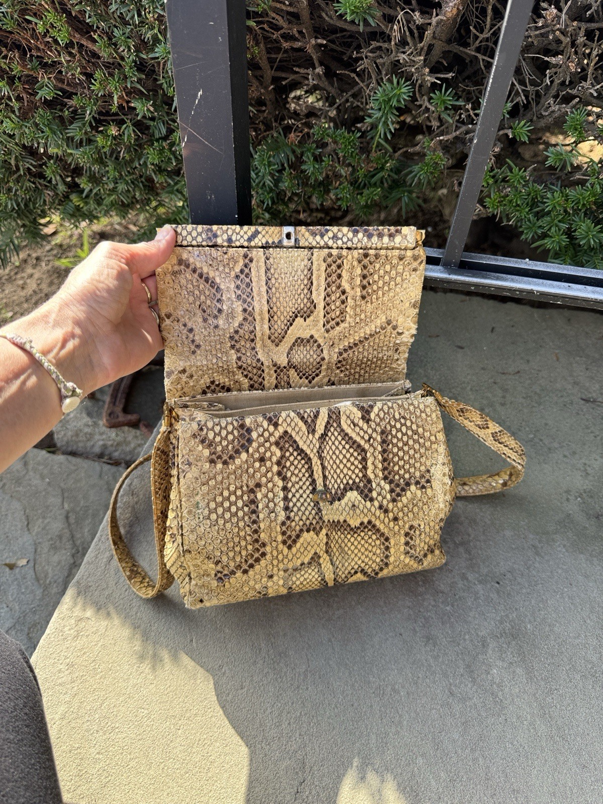 JUDITH LEIBER FOR BONWIT TELLER PYTHON SNAKESKIN … - image 11