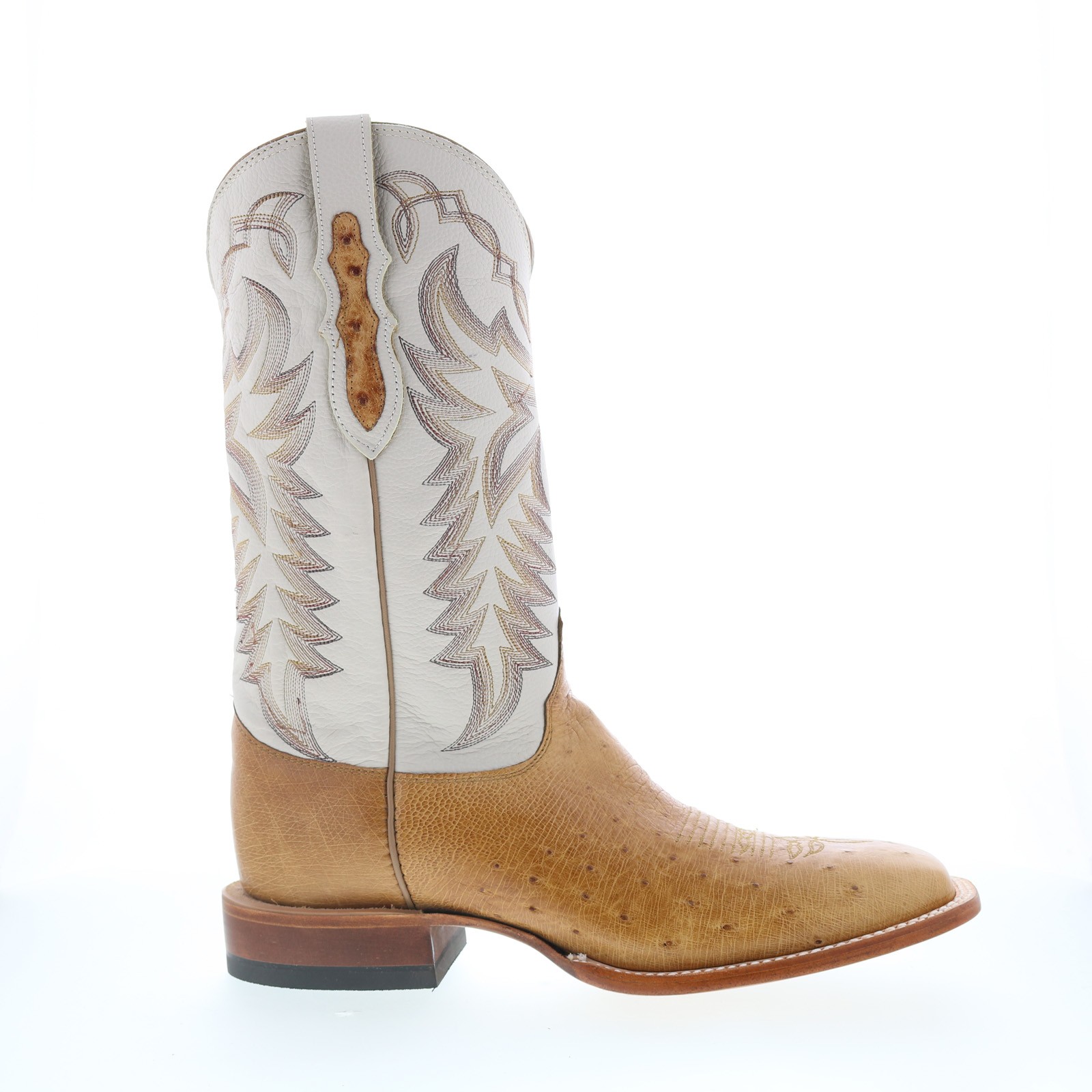 Justin Boots Pascoe Smooth Ostrich Made In USA Mens Brown Western Boots 36490₽