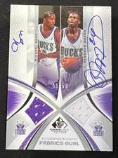 MICHAEL REDD DESMOND MASON 2005-06 SP Game Used Edition Dual AUTO Jersey #48/50