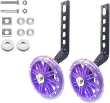 Flash Training Wheels for 12 14 16 18 20 Inch Kids Bike  Heavy Duty Training Whee