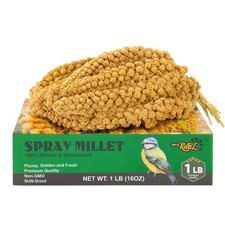 1LBS Spray Millet Treat for Pet Birds, Hand-Harvested Bird Snack, Natural Sun...