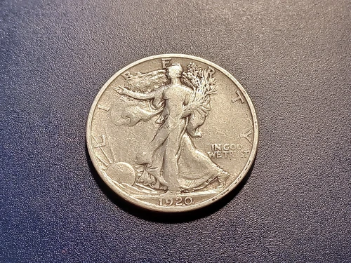 Choice Fine 1920-S Walking Liberty Half Dollar