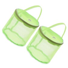 2 Pack Yarn Storage Bag Portable Crochet Knitting Case Skein Ball Holder Green