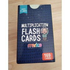 Merka Multiplication Flash Cards Educational Learning Toy 169 Cards Ages 7 Fun