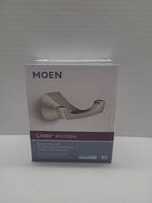 Moen MY8703BN Lindor Double Robe Hook in Spot Resist Brushed Nickel Finish