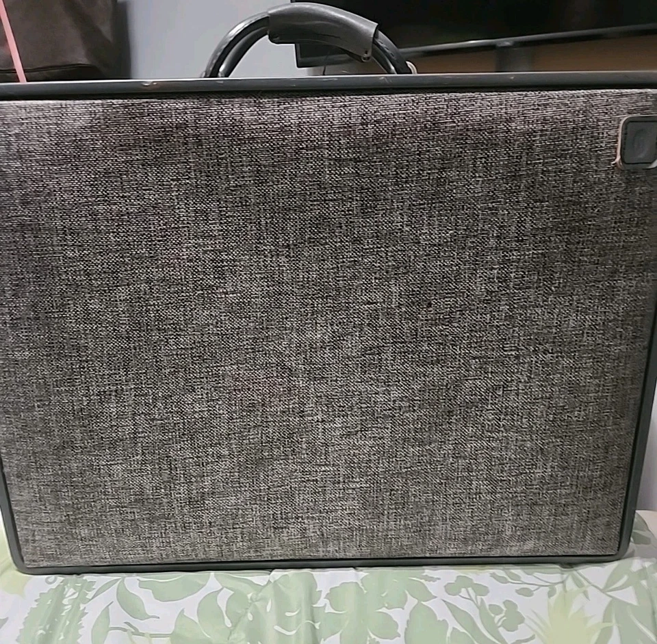Vintage Hartmann Belting Grey Leather and Gray Tweed Suitcase Luggage 24"vintage - Image 3 of 4