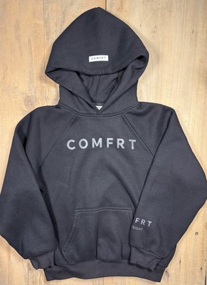 COMFRT Kids Heavyweight Hoodie - Black - Size Youth Large (Y-L)