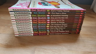 Childrens Book Lot - OWL DIARIES 1-12 Branche Rebecca Elliott Eva
