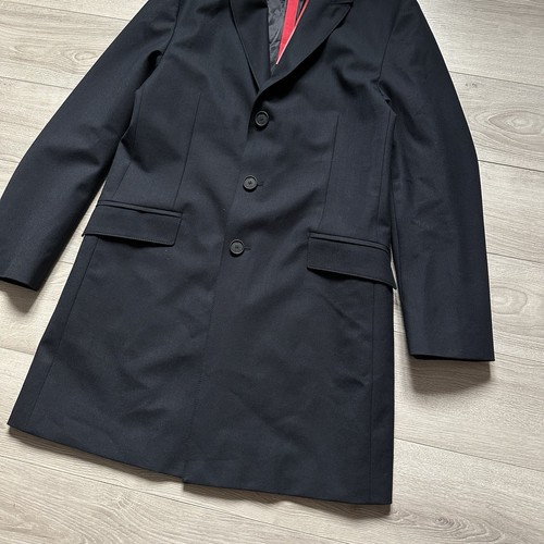 Hugo Hugo Boss Black Coat Men’s Wool Size:46 New - Picture 6 of 19