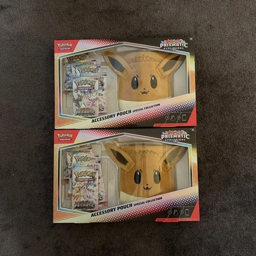 2x | Pokemon TCG Scarlet & Violet Prismatic Evolutions Accessory Pouch