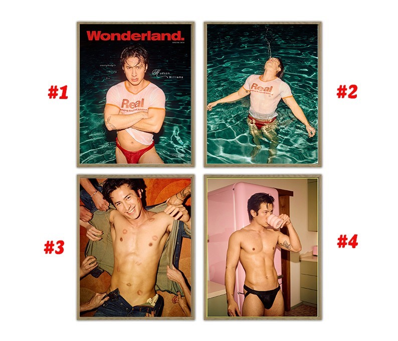 Heated Rivalry Hudson Williams Wonderland Magazine Spring 2026 Poster