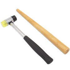 Jewelers Rubber Hammer Mallet with Wood Ring Mandrel Sizer Sizing Adjuster Ri...