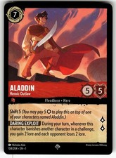 Aladdin - Heroic Outlaw 104/204 Super Rare The First Chapter Lorcana Near Mint
