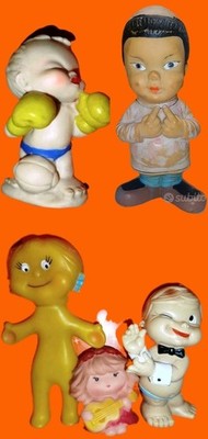 Lot Dolls Kids Rubber Mr Baby Chicco Chinese Boxer Italocremona No Ledra 
