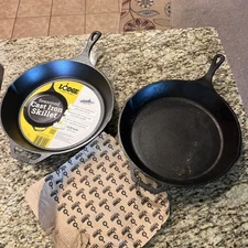 X 2 - Lodge Logic L12SK3 13-1/4" Pre-Seasoned Cast Iron Skillet