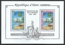 Bloc UPAEP HAITI COLUMBUS 1992 MNH - seulement 3000 !!!