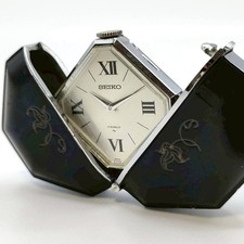 Seiko Momotaro Pocket Watch Manual Winding 17J Navy Used