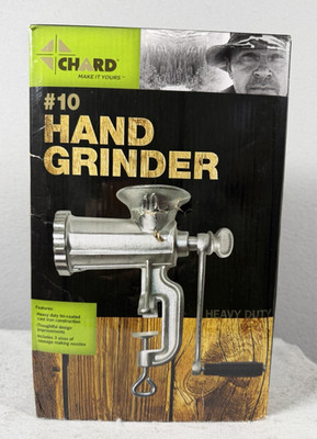 #10 Cast Iron Clamp-on Manual Hand Meat Grinder Mincer NIB Model HG-10 Gen 1:30