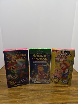 VHS Lot Of 3 Kids Shows Various Titles