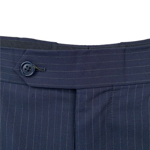 42 R Brooks Brothers Madison Fit " Brooks Cool " dunkelblau Nadelstreifen Wollanzug - Bild 12 von 21