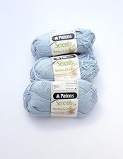 Blue Bamboo Cotton Blend Yarn - 3 x 50g Balls - 8 Ply DK - Knitting, Crochet