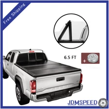 Hard 3-Fold Tonneau Cover For 2019-2021 Chevy Silverado Sierra 1500 6.5FT Bed
