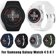 TPU Frame Case Watch Band Set for Samsung Galaxy Watch 4 5 6 7 40mm 44mm Strap