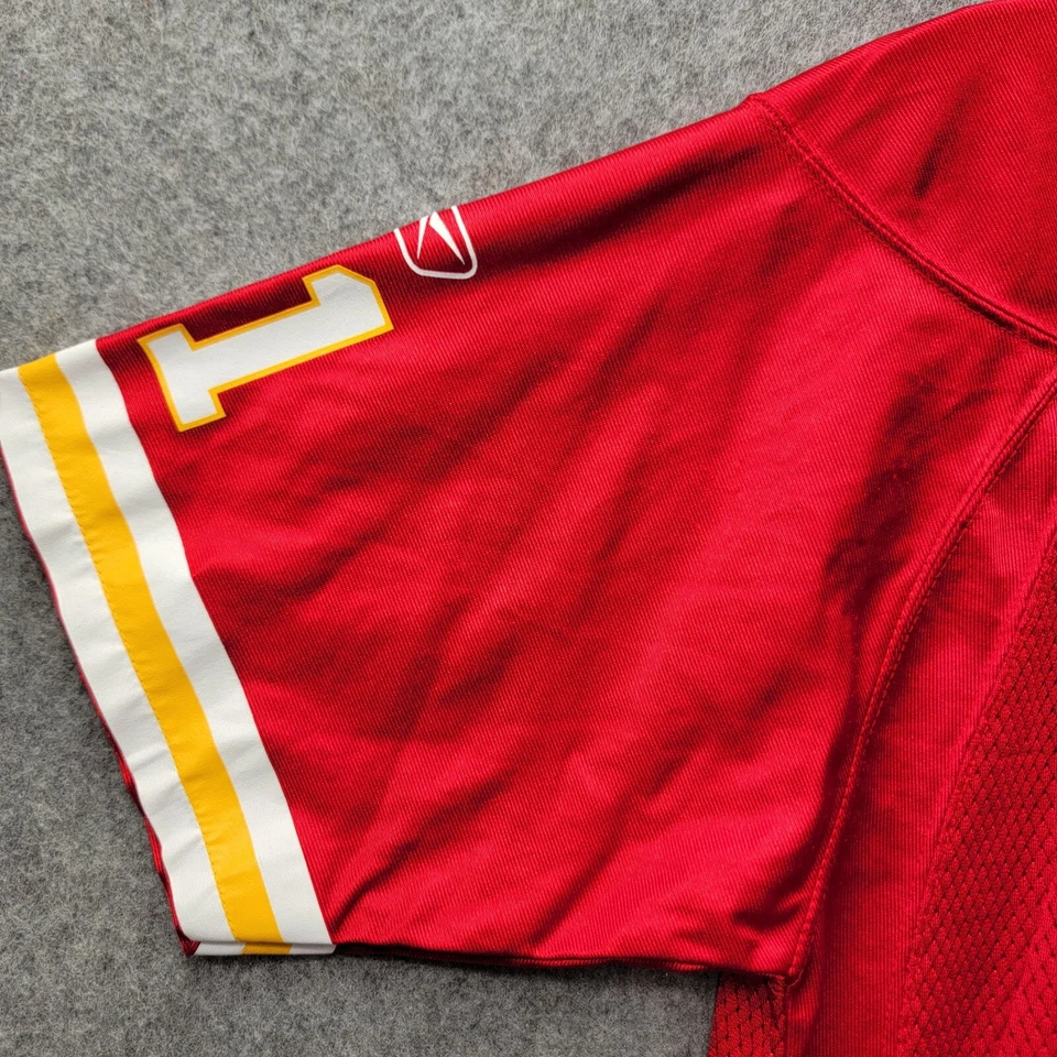 Camiseta deportiva Reebok cosida roja #31 Kansas City Chiefs Priest Holmes Youth XL (18-20) Foto 3 de 4