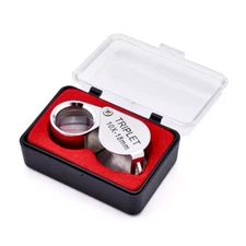 10X 18mm Jewelers Jewelry Eye Loupe Magnifying Glass Lens Low Vision Aid T08