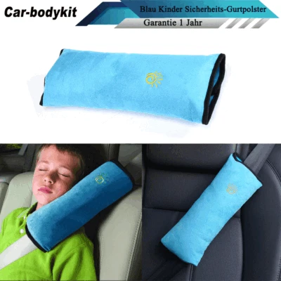 CAR-BODYKIT Blau Sicherheits-Gurtpolster Autogurtpolster Schulterpolster kind Schlafkissen